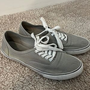 Gray sneakers